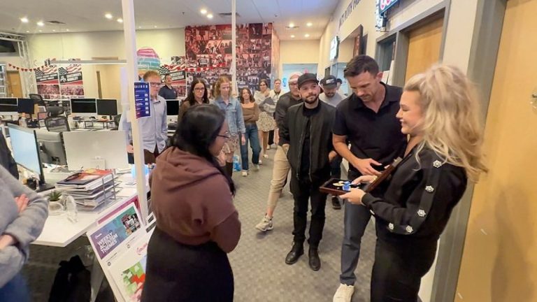 Erika Kirk shows TPUSA staff Charlie’s Medal of Freedom: ‘You guys are all part of the legacy’